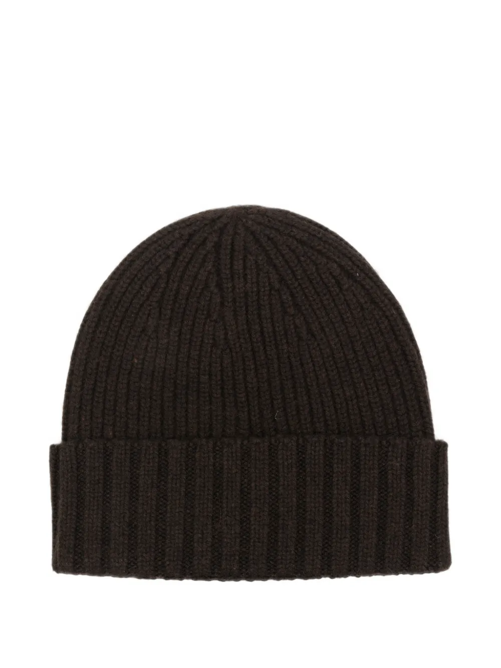 MC2 Saint Barth Sheldon logo-patch ribbed-knit beanie hat Bruin