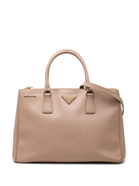 Prada Pre-Owned 2013-2026 Medium Saffiano Lux Galleria Double Zip satchel