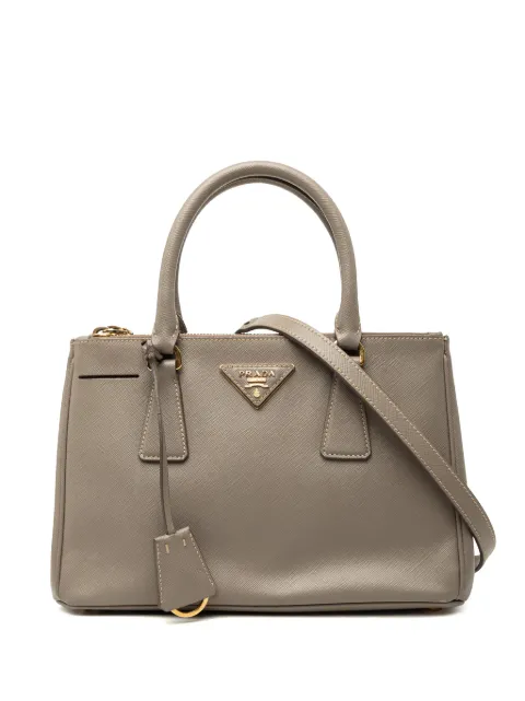 Prada Pre-Owned сумка-сэтчел Saffiano Lux Galleria Double Zip Mini (2013-2026 годы)