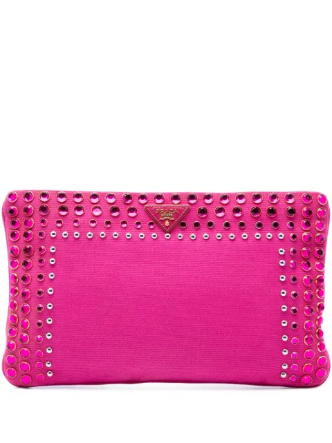 Prada Pre-Owned 2000-2013 Canvas Canapa Bijoux clutch bag