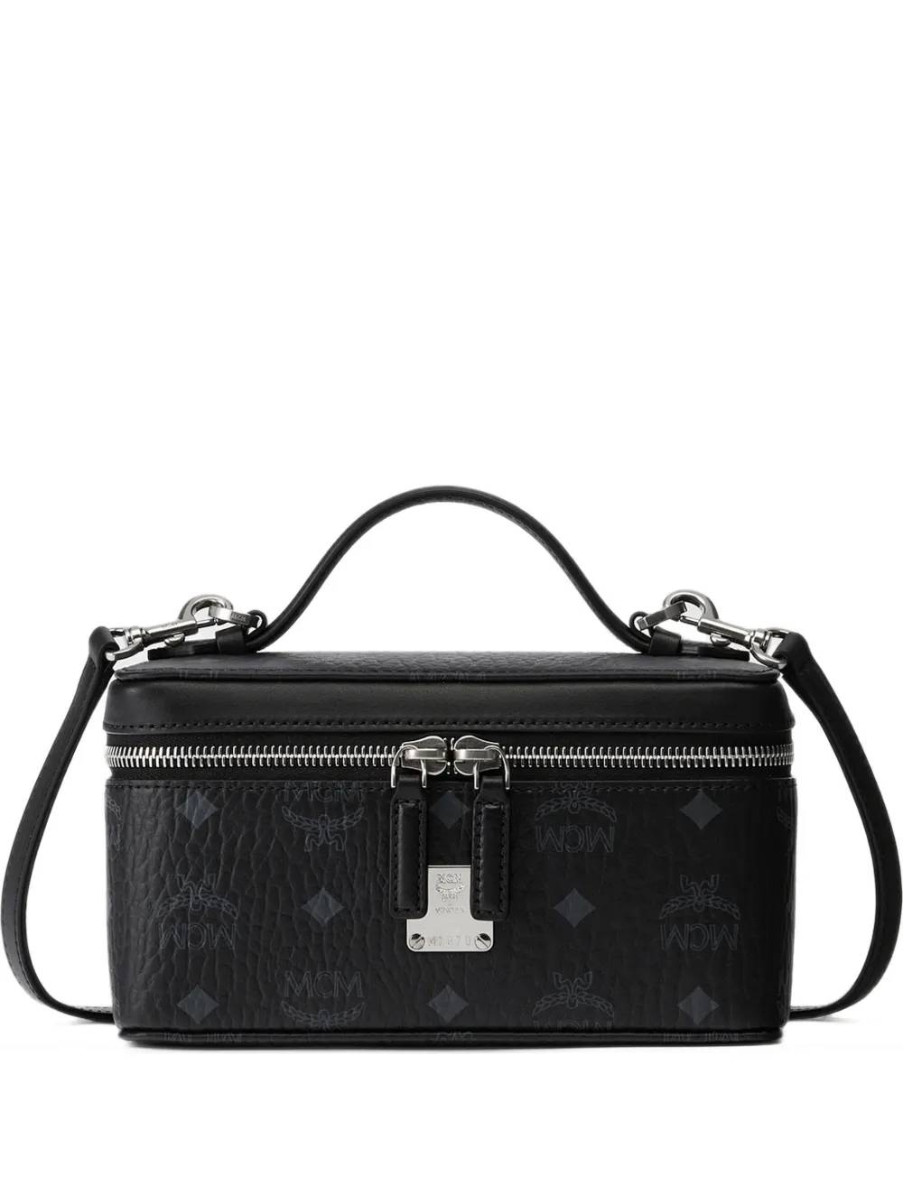 MCM mini Rockstar Visetos vanity case - Nero