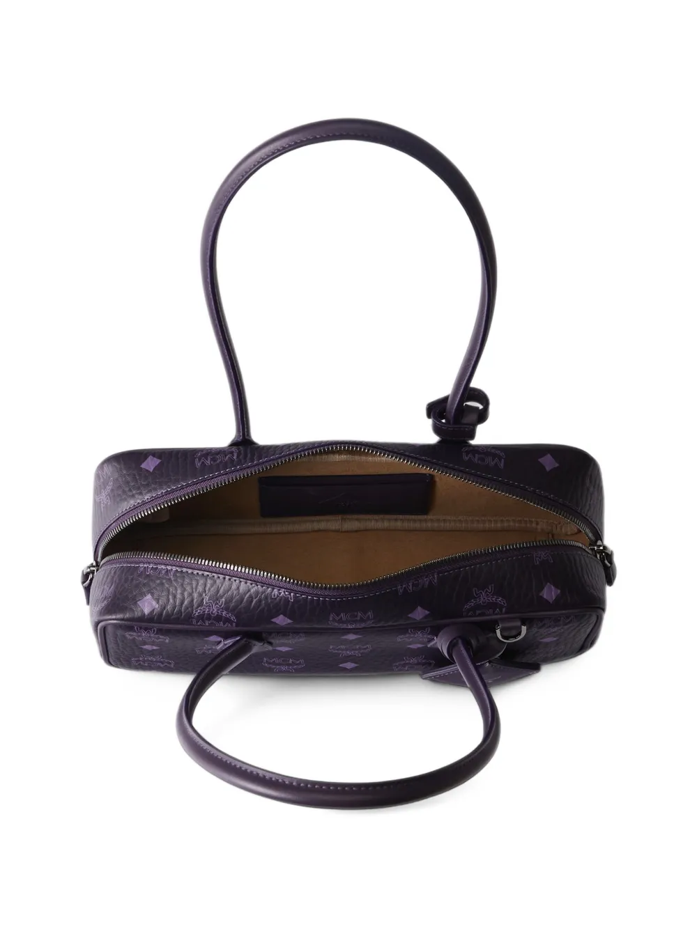 MCM small Aren East West Visetos shoulder bag Paars
