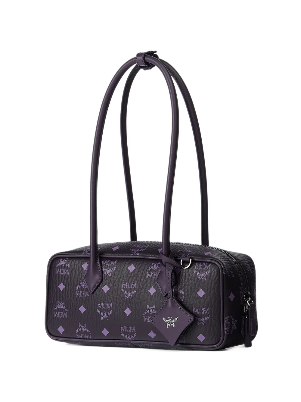 MCM small Aren East West Visetos shoulder bag - Purple