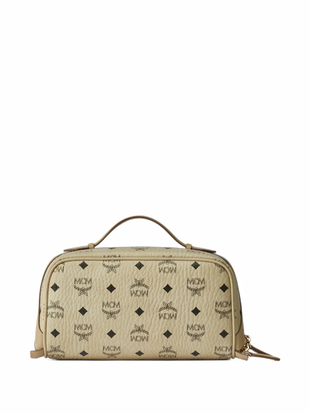 MCM Visetos Ottomar toiletry bag Beige