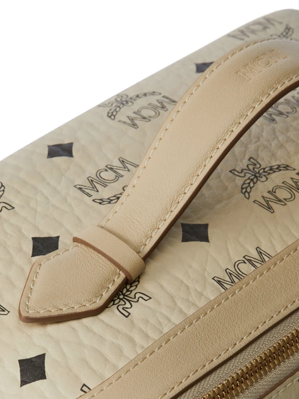 MCM Visetos Ottomar toiletry bag Beige
