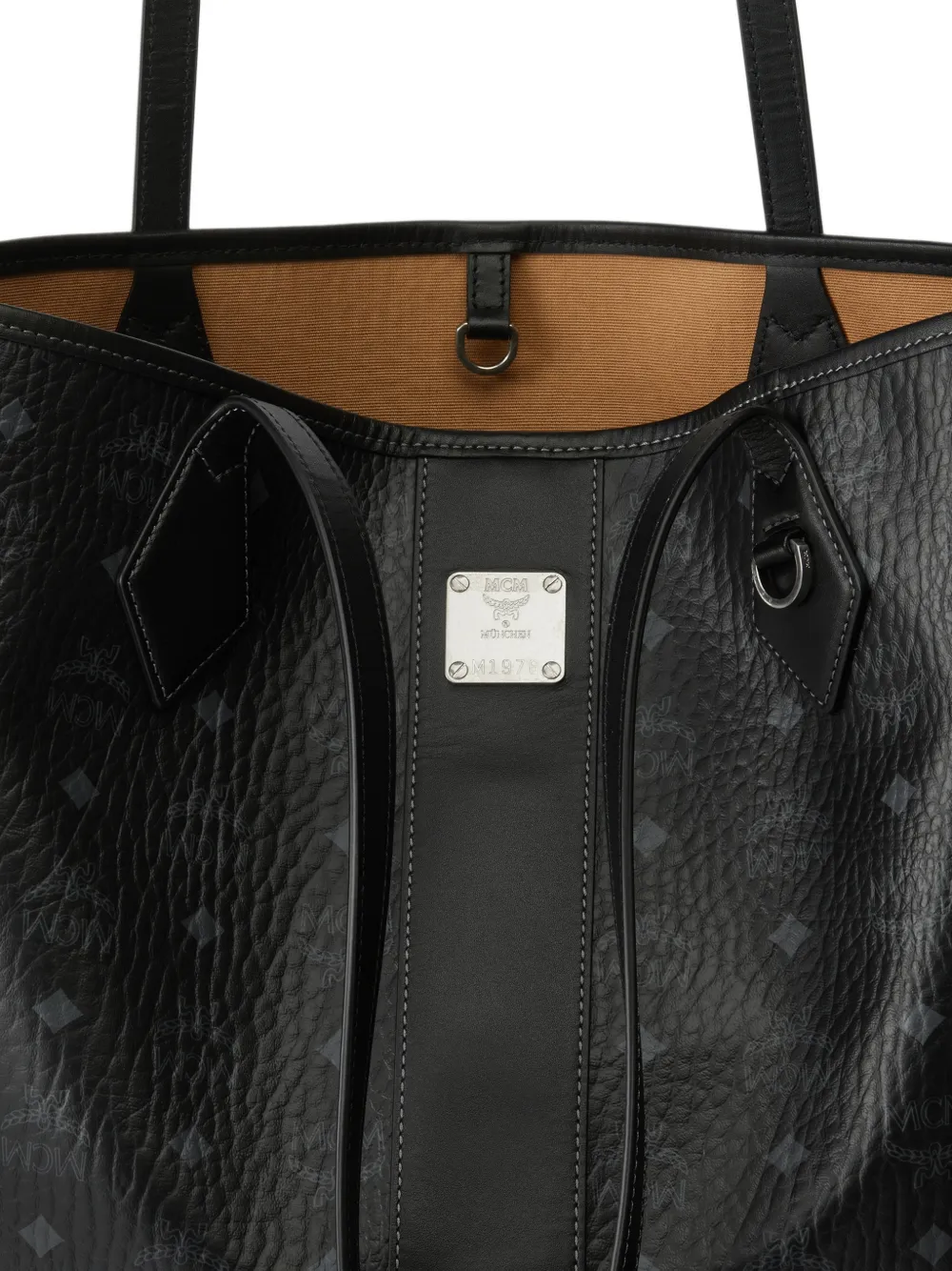 MCM Visetos Liz shopper Zwart
