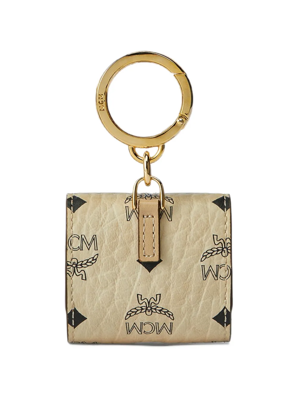 MCM Visetos AirPods case Beige