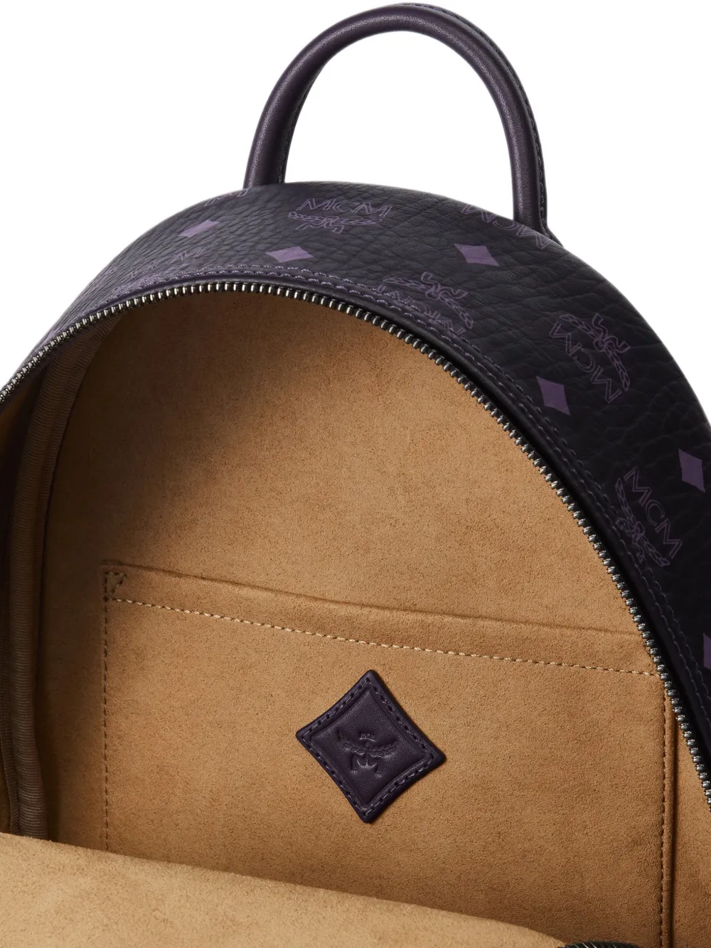 MCM small Stark Visetos backpack Paars