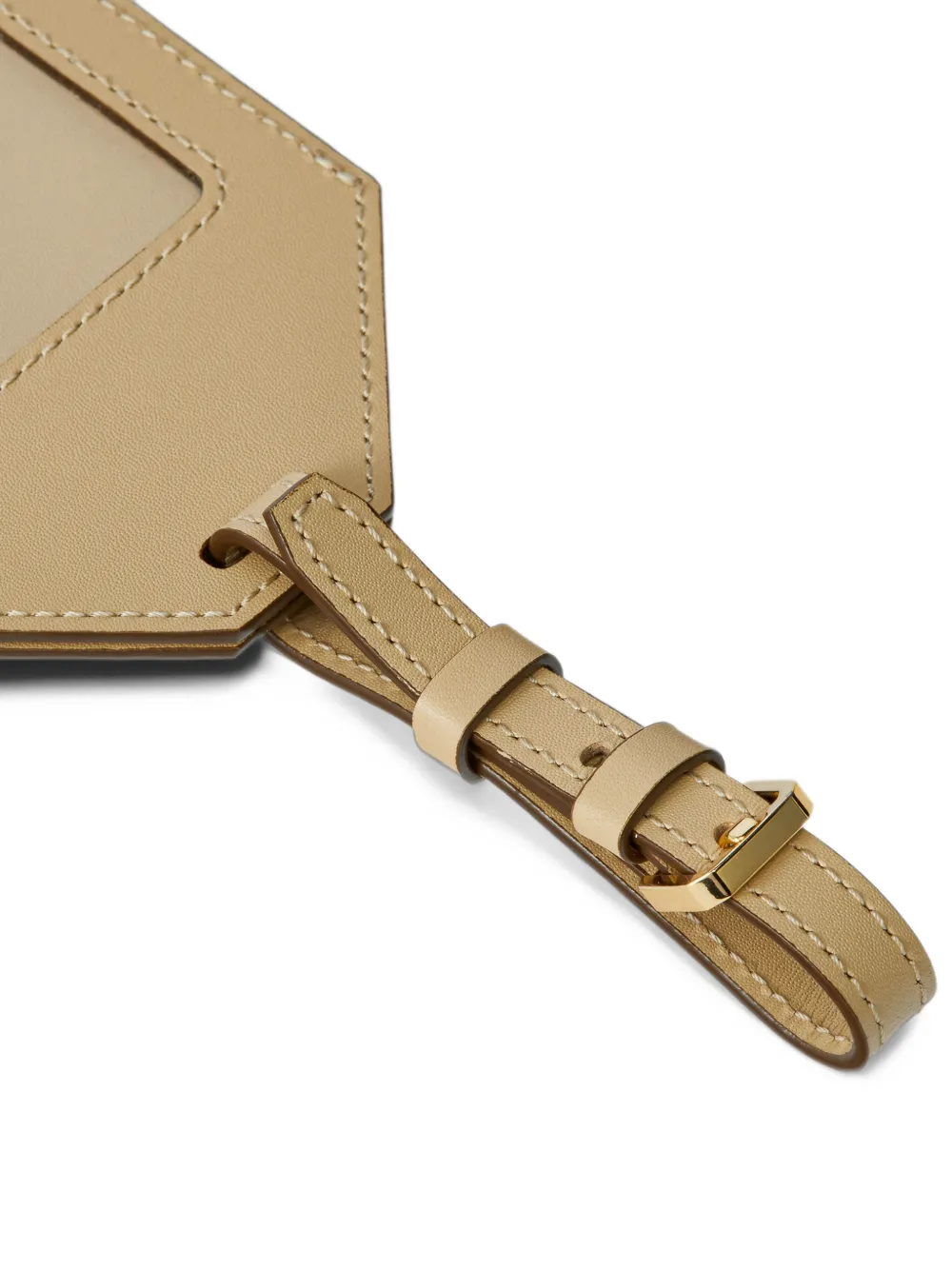 MCM Ottomar Visetos luggage tag Beige