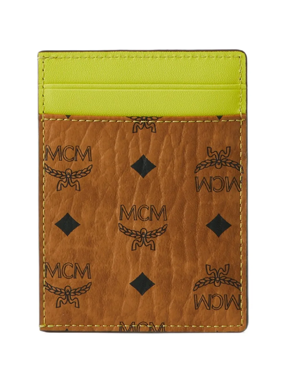 MCM Aren Visetos cardholder Bruin