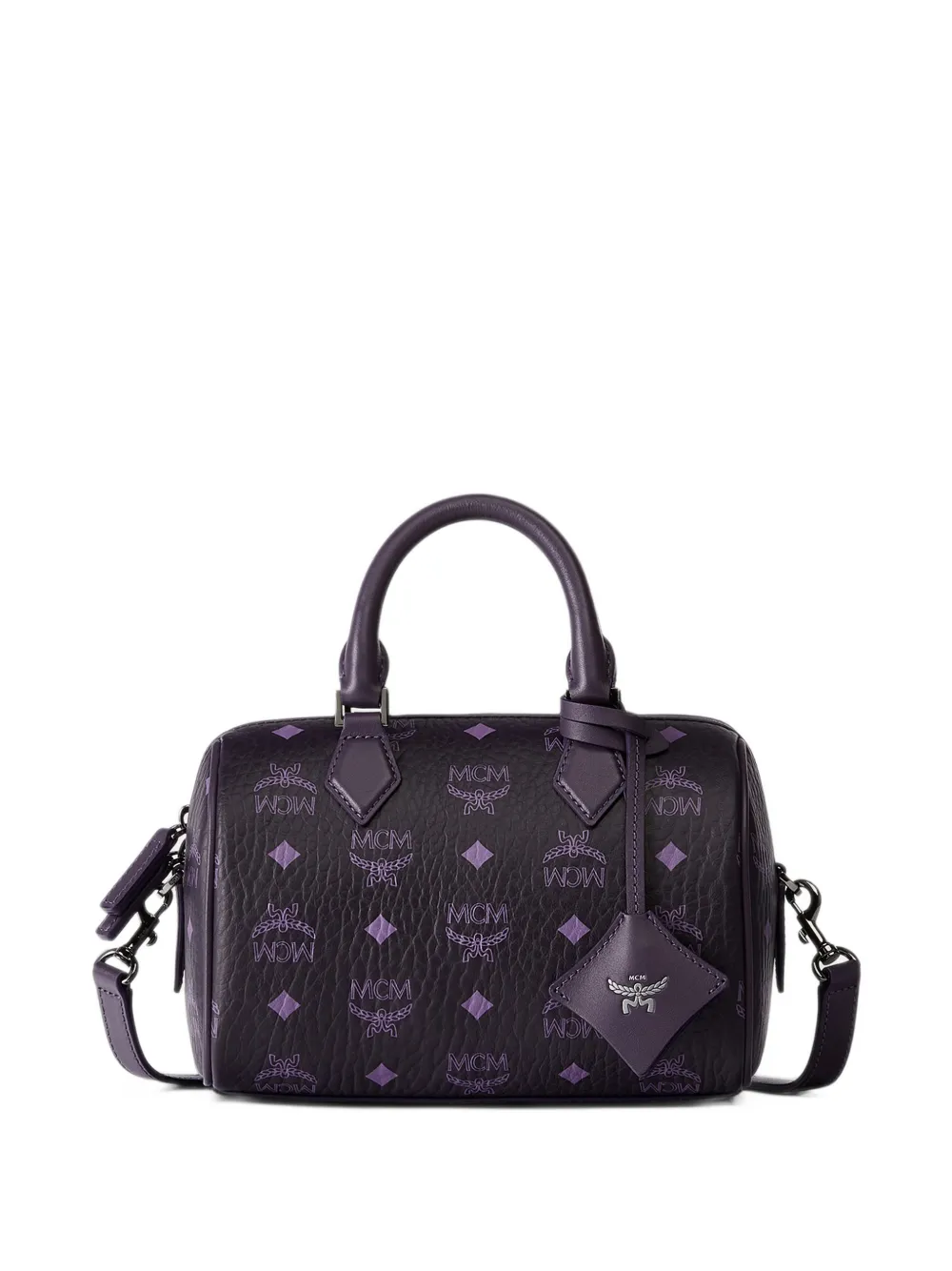 MCM small Ella Boston Visetos tote bag Paars