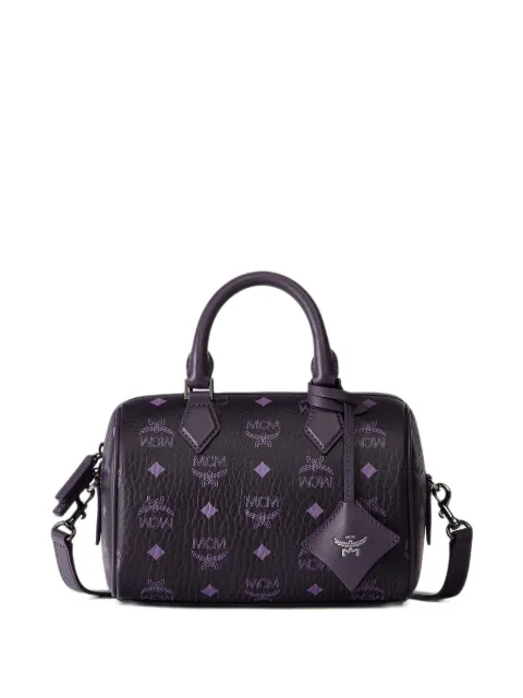 MCM small Ella Boston Visetos tote bag