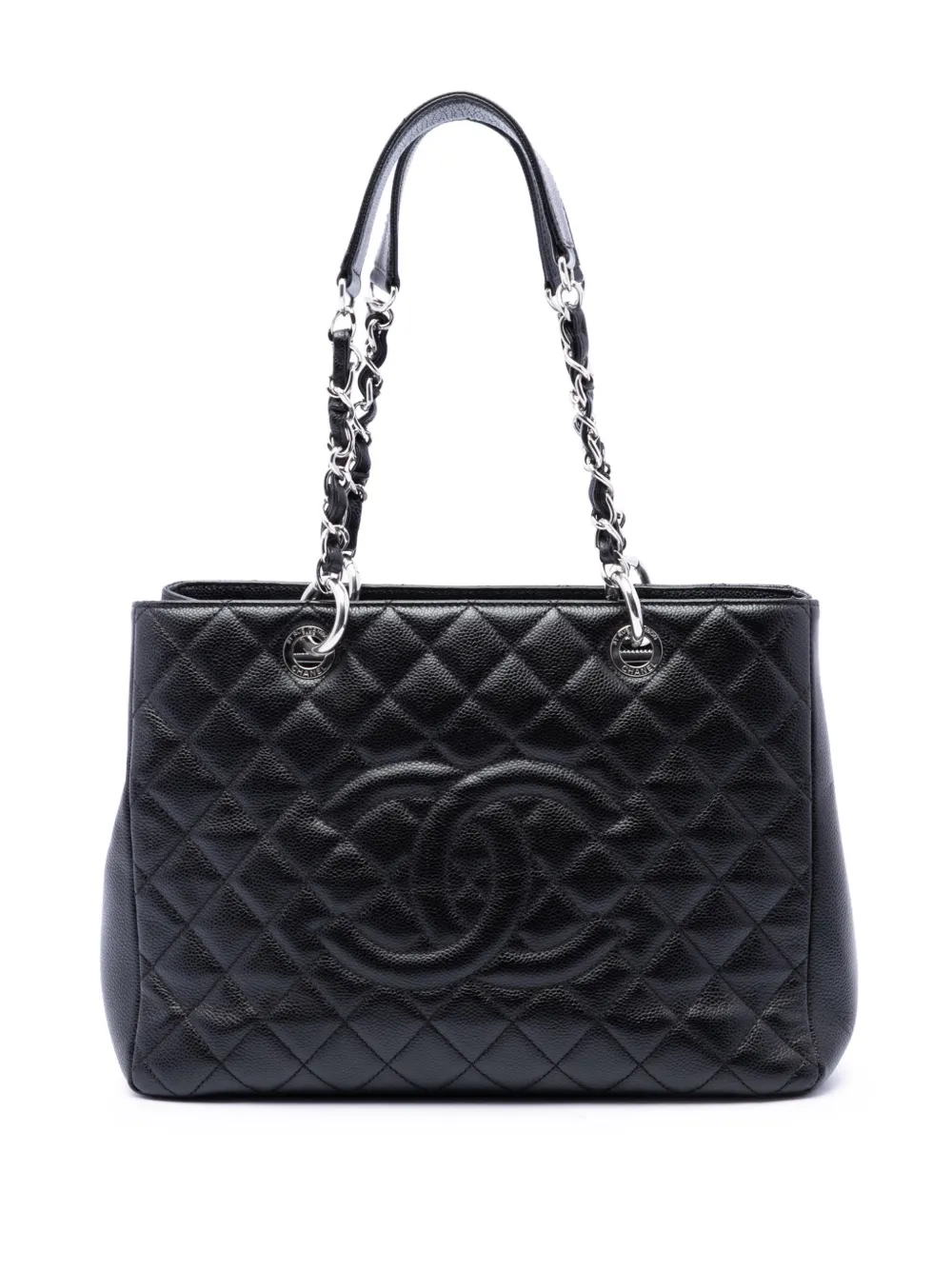 CHANEL Pre-Owned 2012 Caviar Grand Shopping tote bag - Nero