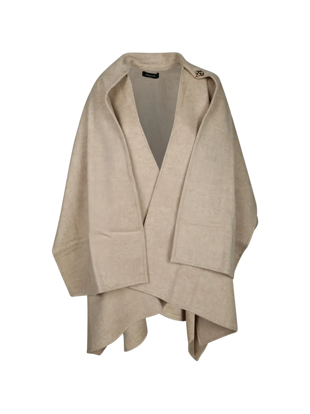 Fabiana Filippi draped open-front jacket Beige