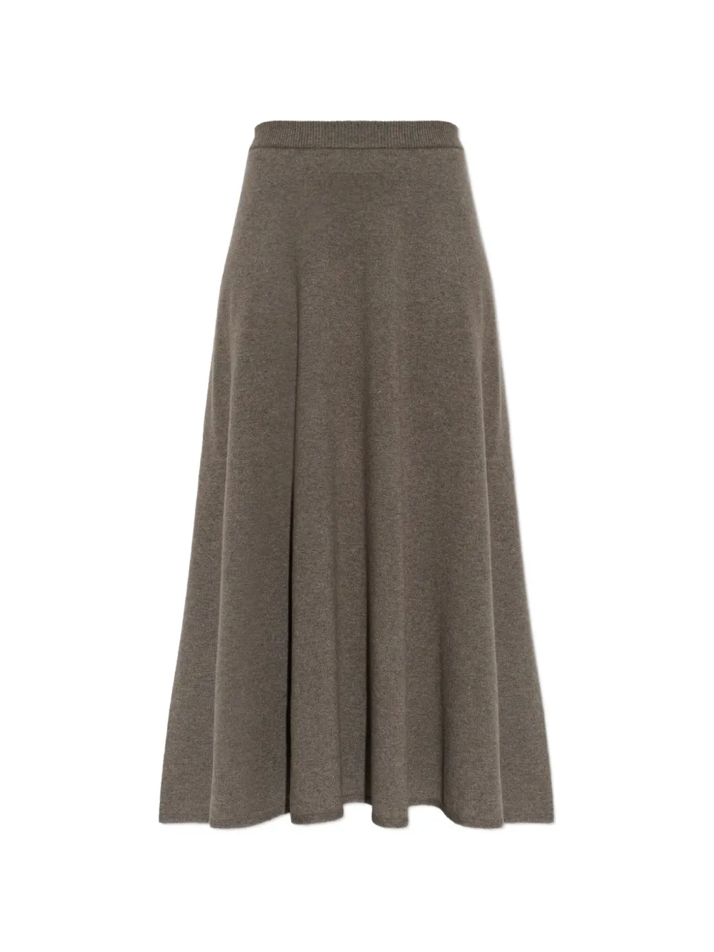 Fabiana Filippi ribbed-knit midi skirt - Marrone