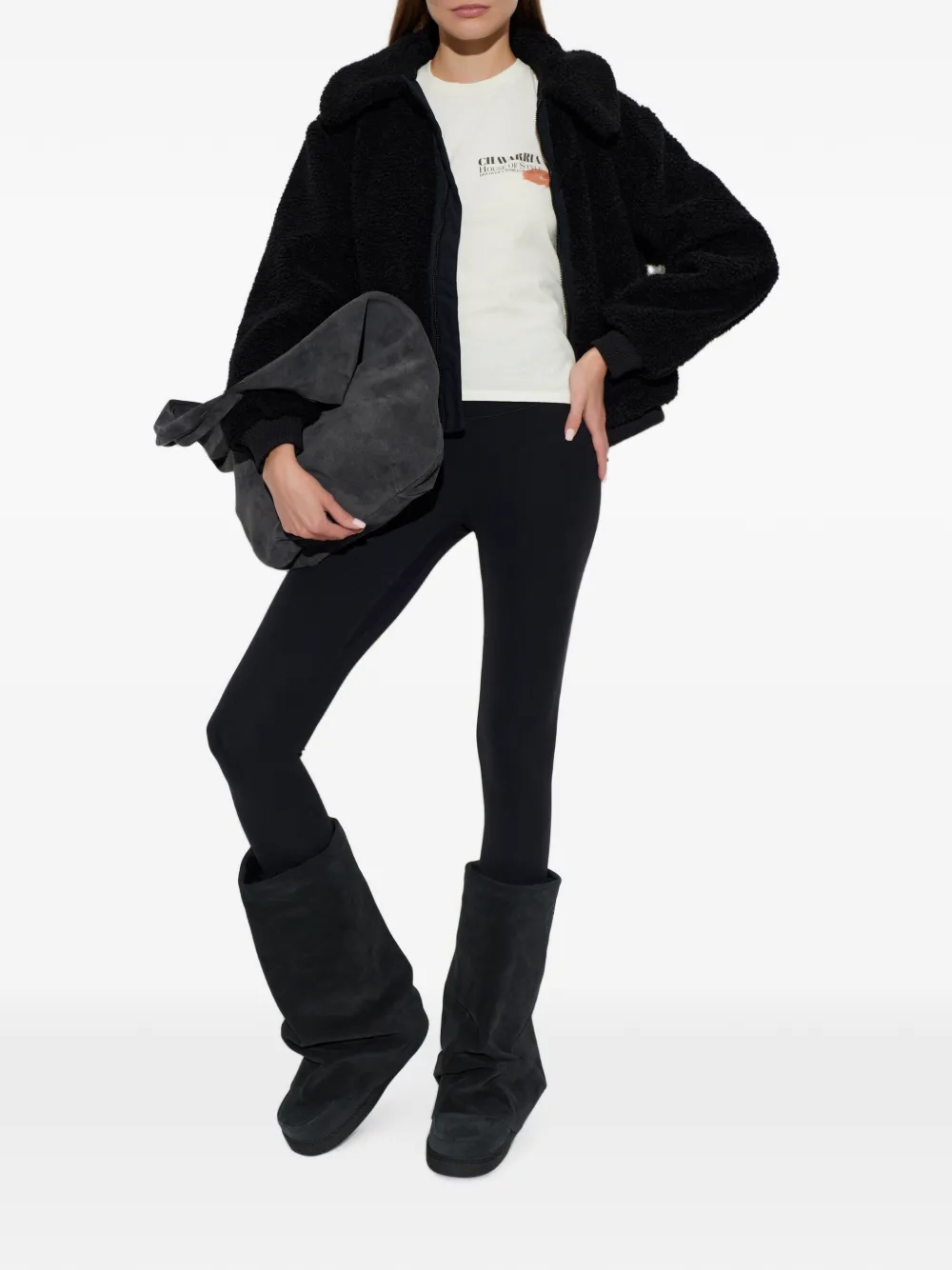 Canada Goose Willa jack met fleece textuur Zwart