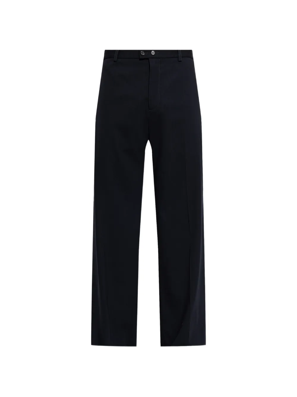 Jil Sander pressed-crease tailored trousers - Blu