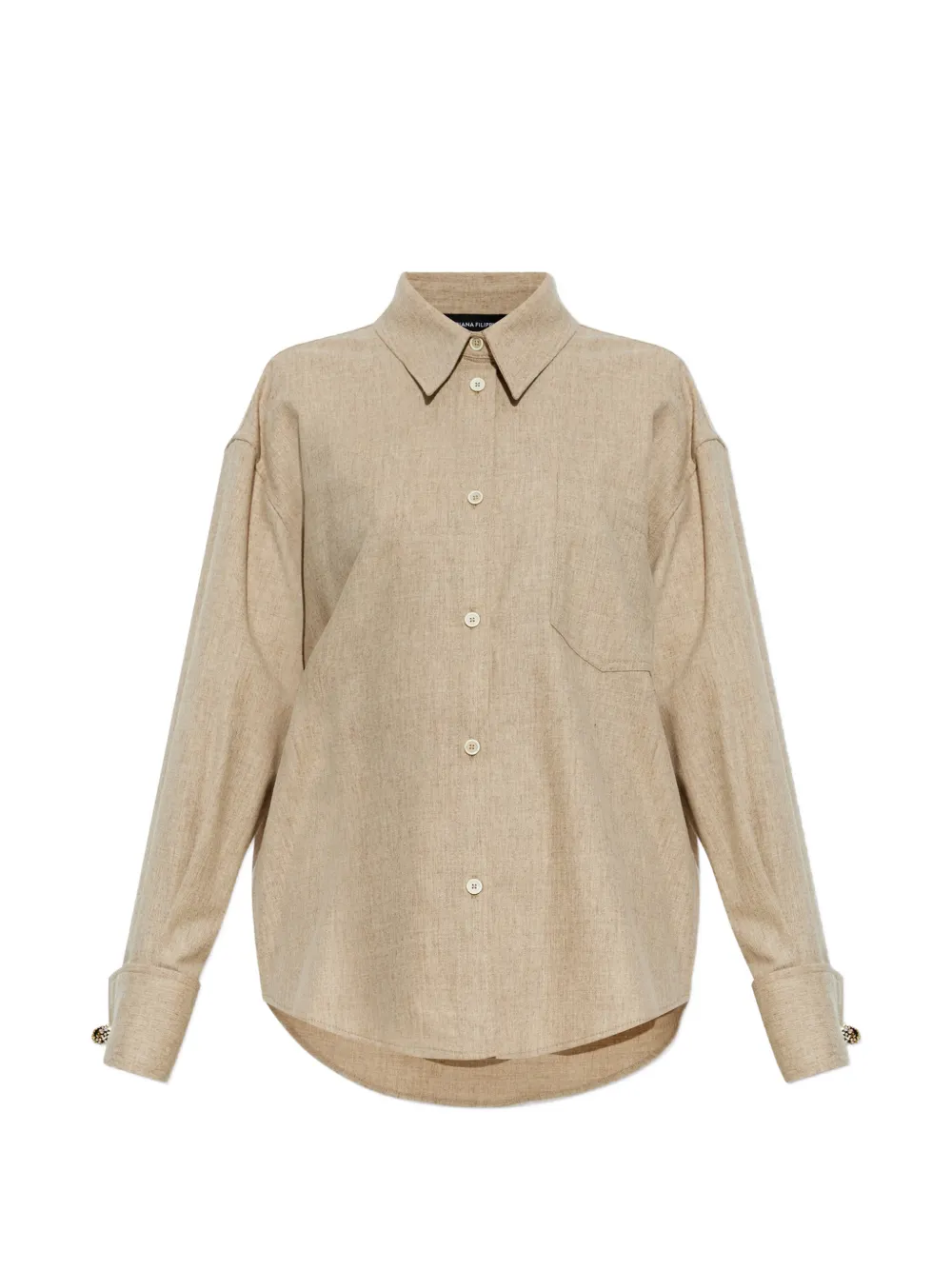 Fabiana Filippi chemise boutonnée à poche poitrine - Tons neutres Fabiana Filippi chemise boutonnée à poche poitrine - Tons neutres
