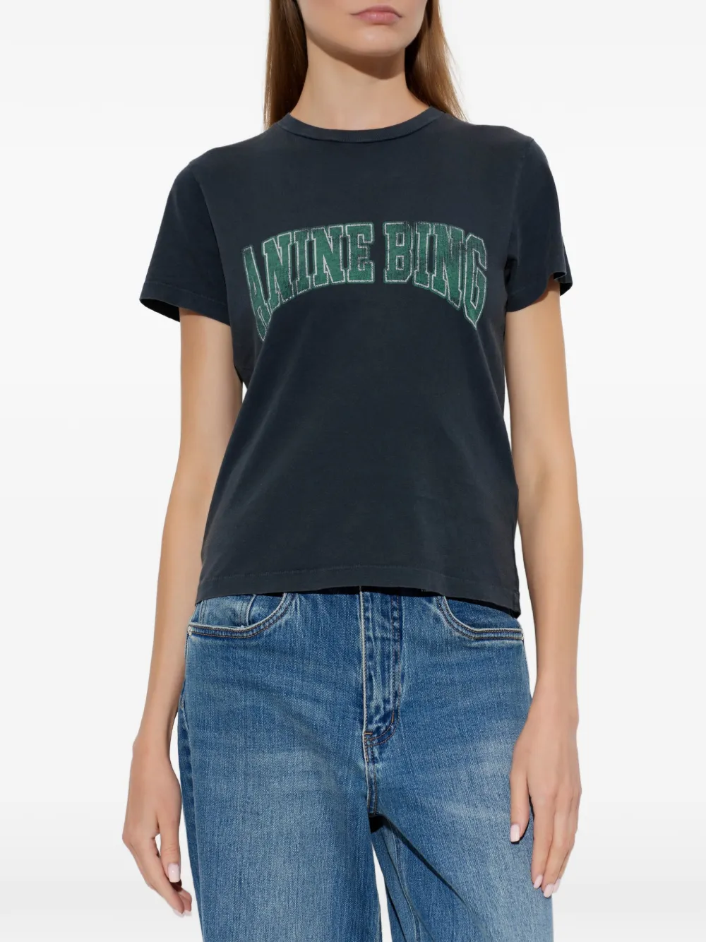 ANINE BING Shelley T-shirt Zwart