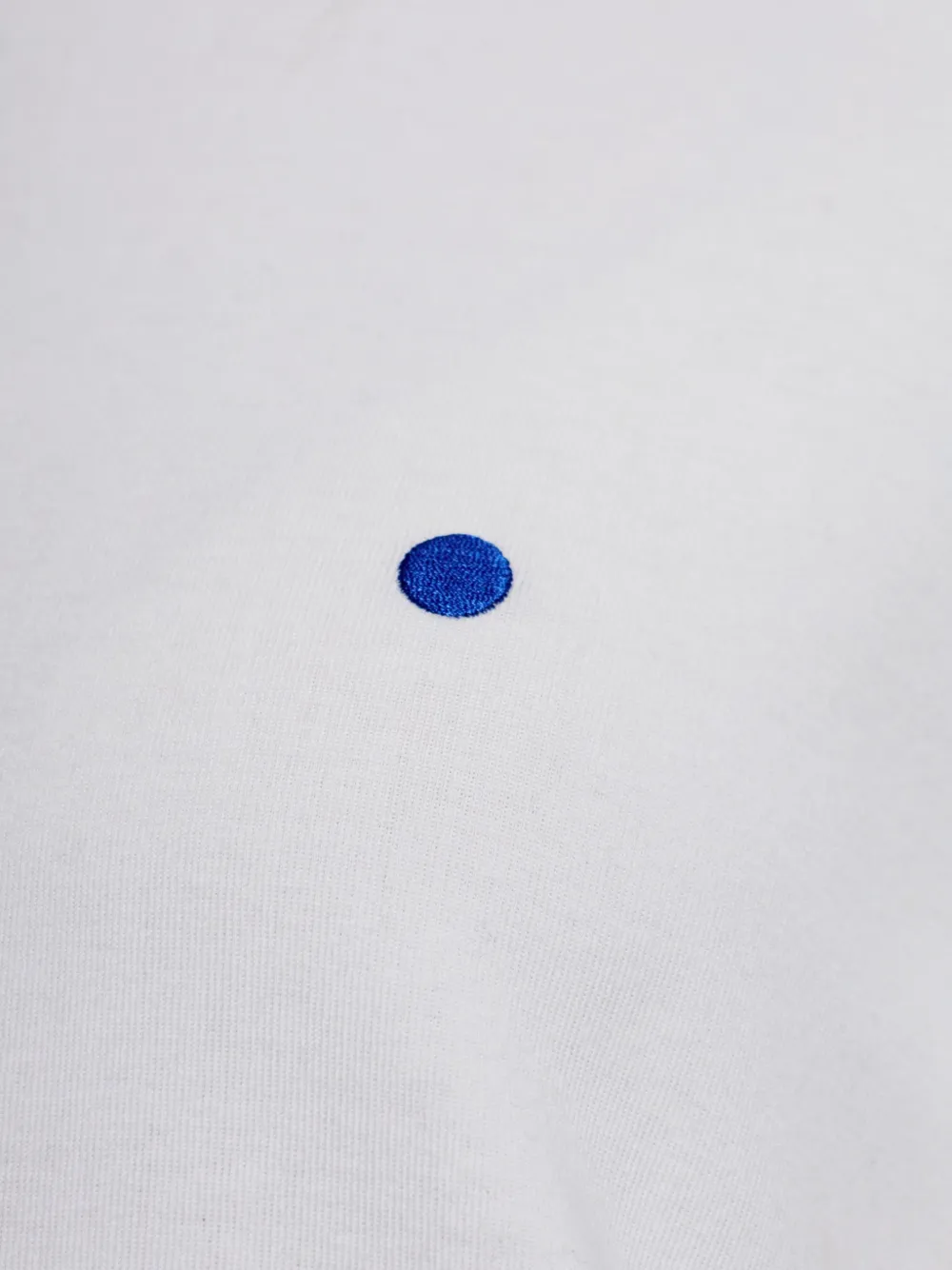 Jil Sander T-shirt met geborduurde stippen Wit