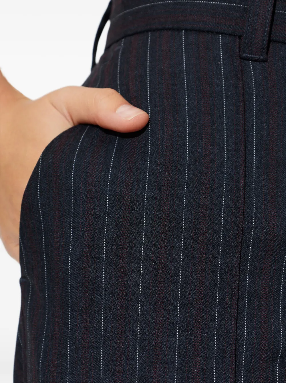 Baum Und Pferdgarten Noemie broek met krijtstreep Blauw
