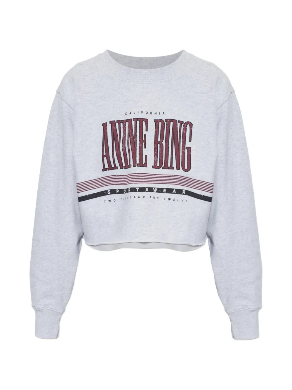ANINE BING sporty cropped sweatshirt - Gris ANINE BING sporty cropped sweatshirt - Gris