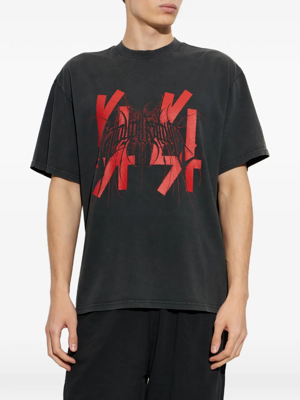 44 LABEL GROUP SP 2.0 T-shirt met grafische print Zwart