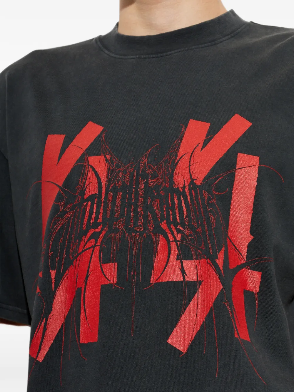 44 LABEL GROUP SP 2.0 T-shirt met grafische print Zwart