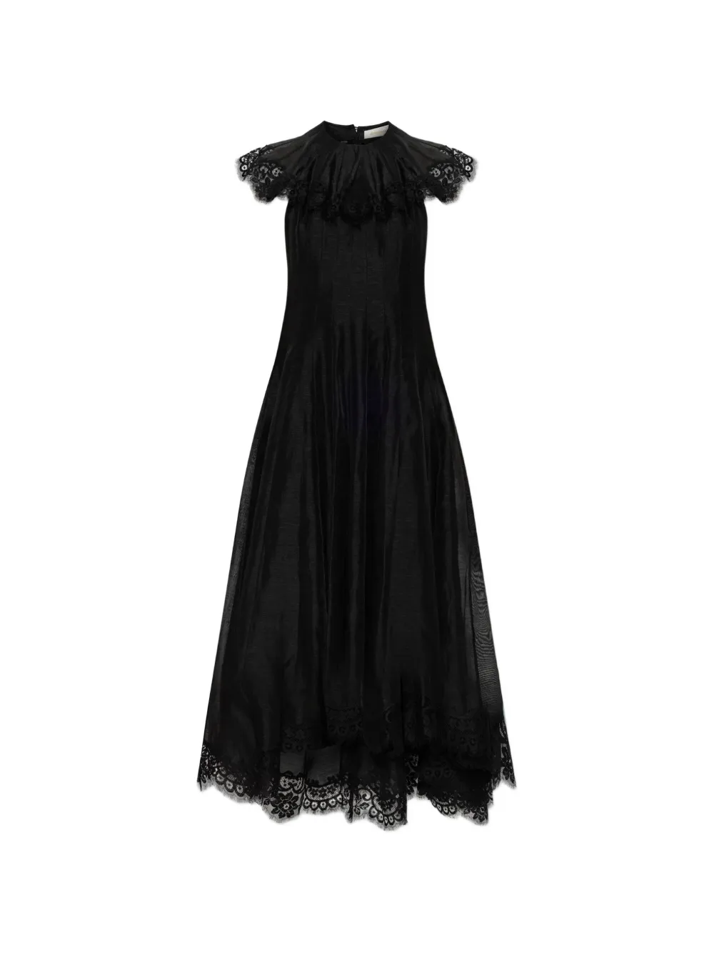 ZIMMERMANN lace-trim open-back dress - Nero