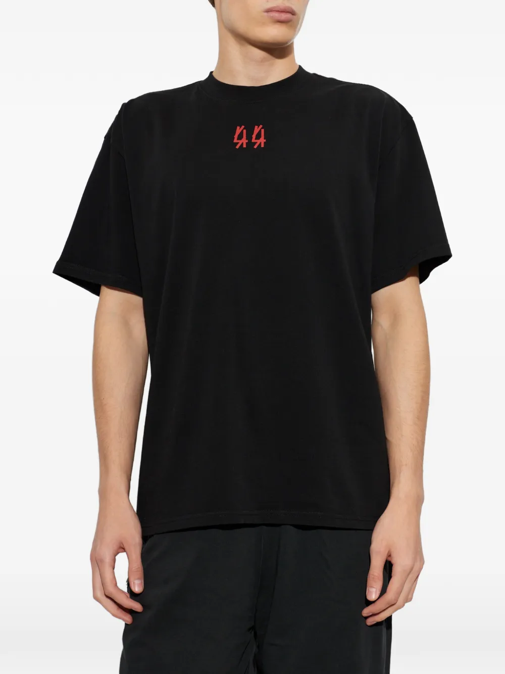 44 LABEL GROUP T-shirt met grafische print Zwart
