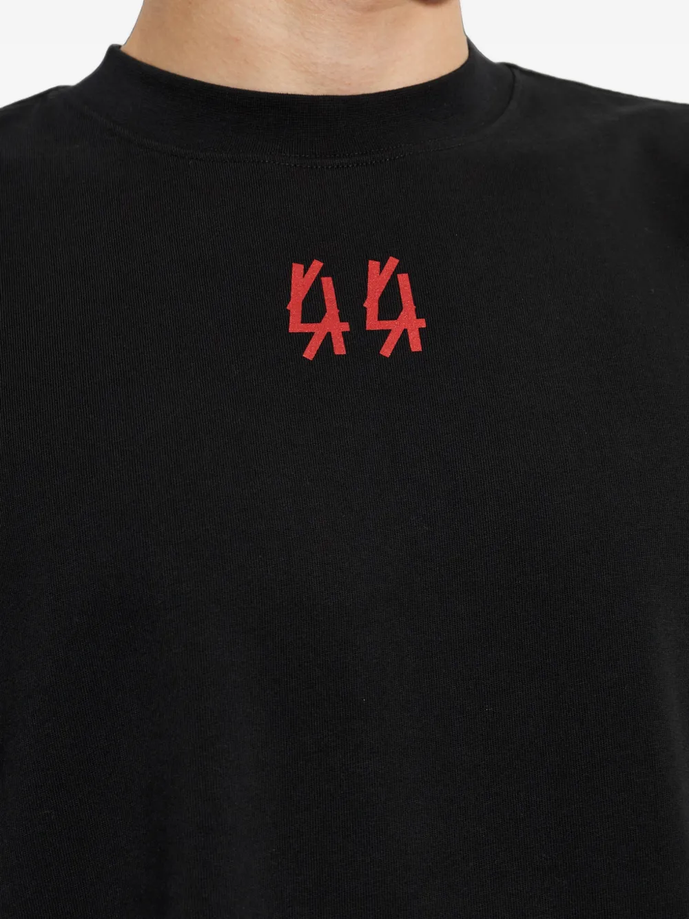 44 LABEL GROUP T-shirt met grafische print Zwart