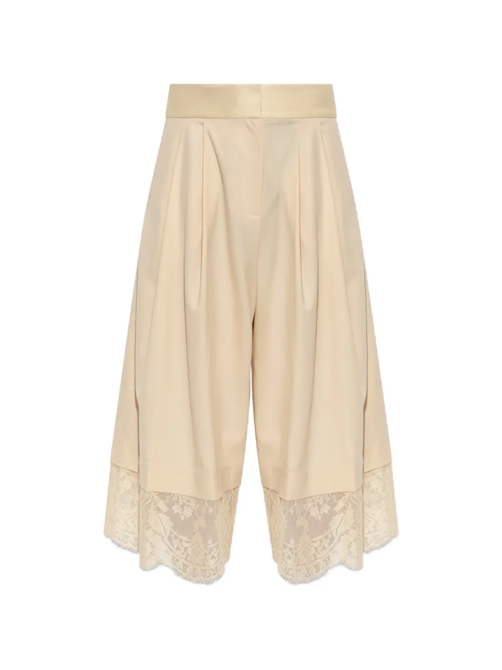 ZIMMERMANN Valiant lace-trim pleated trousers