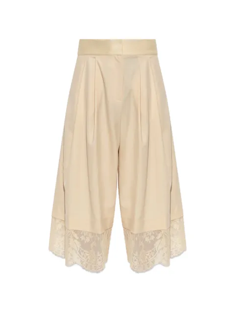 ZIMMERMANN Valiant lace-trim pleated trousers