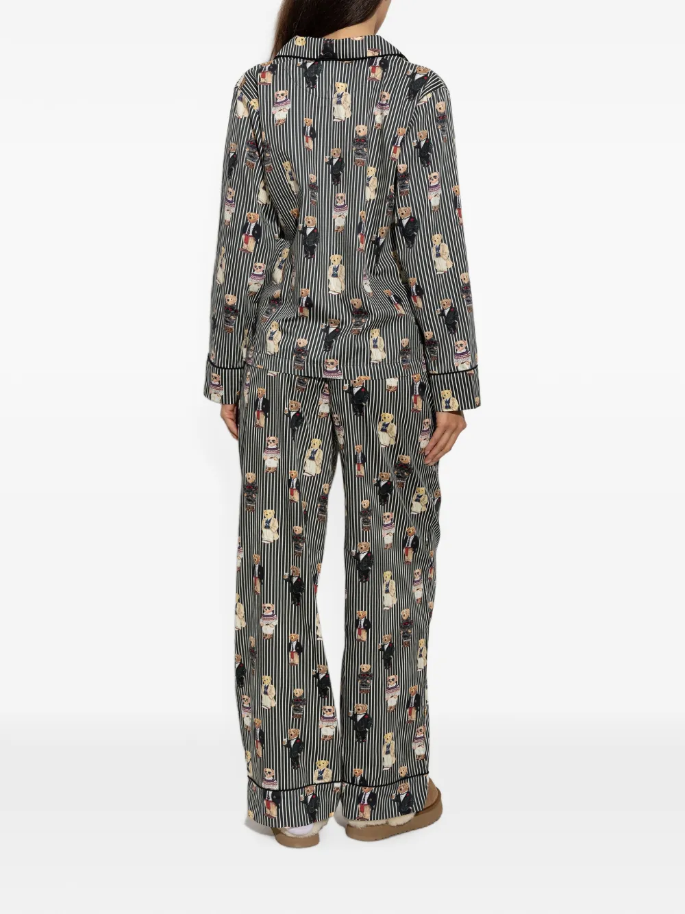 Polo Ralph Lauren Polo Bear katoenen-satijnen pyjama Zwart