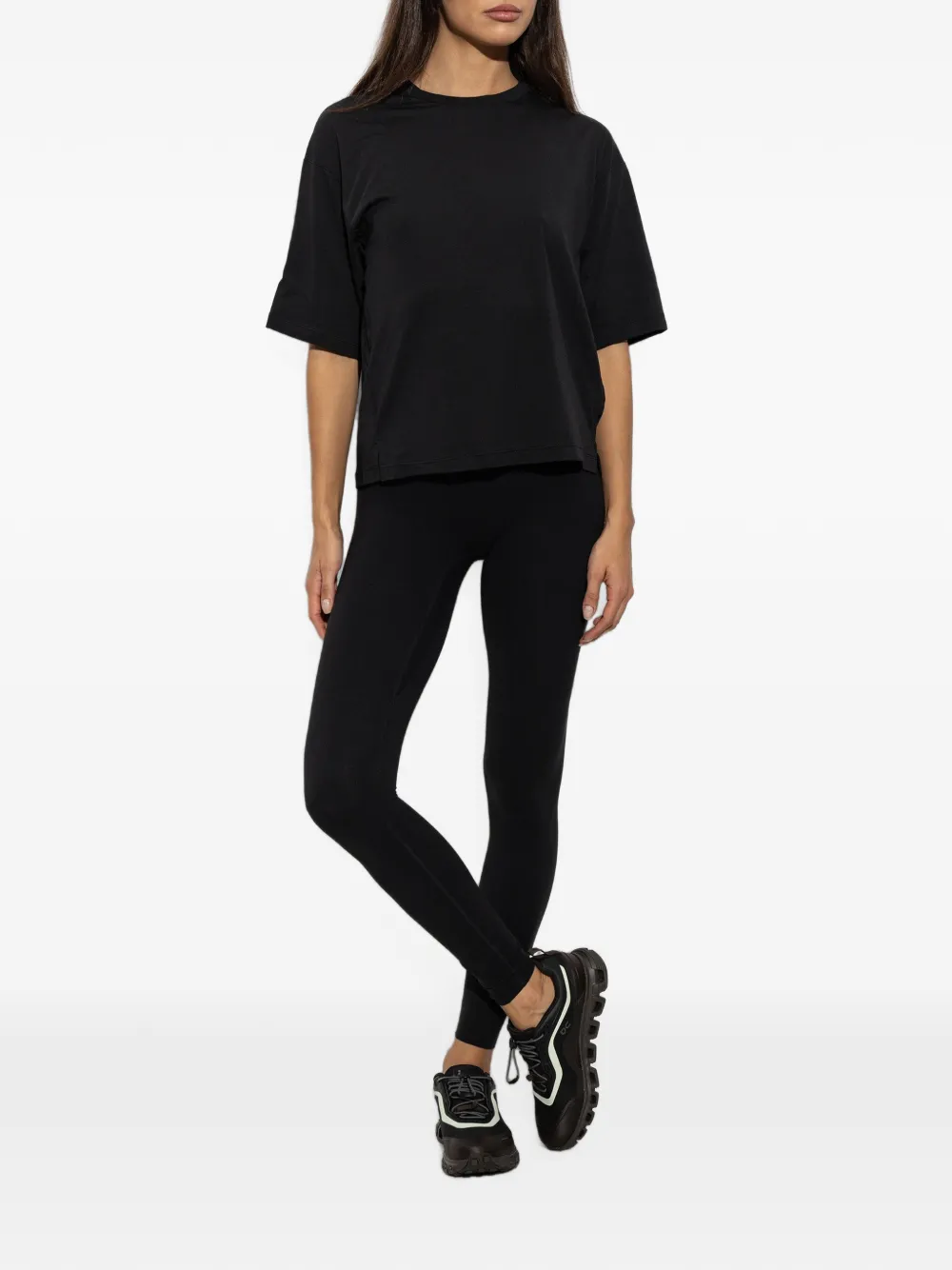 Nike T-shirt met zijsplit Zwart