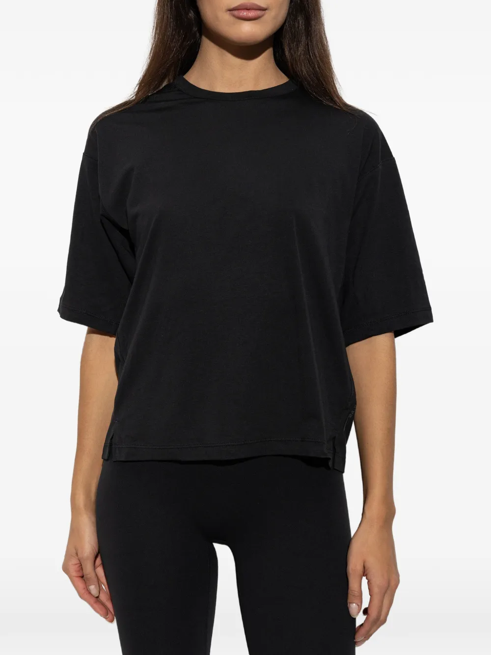 Nike T-shirt met zijsplit Zwart