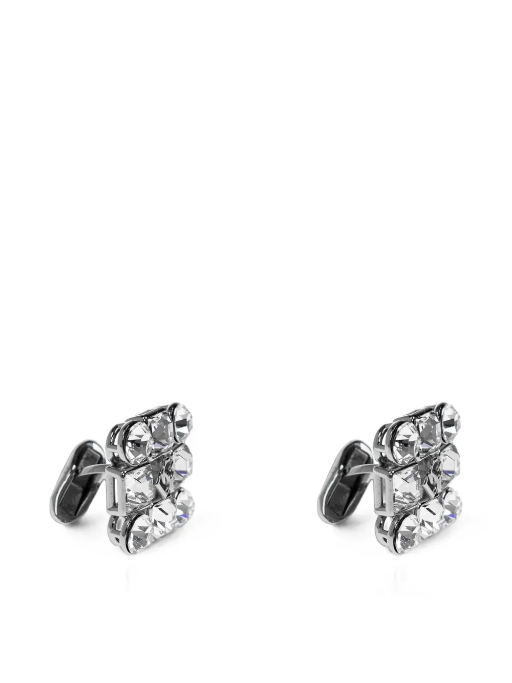 Dolce & Gabbana boutons de manchette à ornements en cristal - Argent