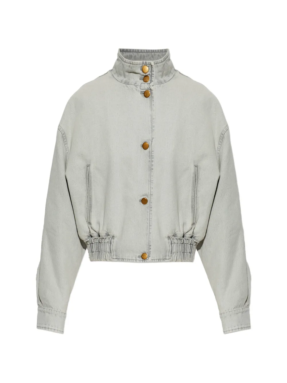 Jil Sander denim padded blouson - Grigio