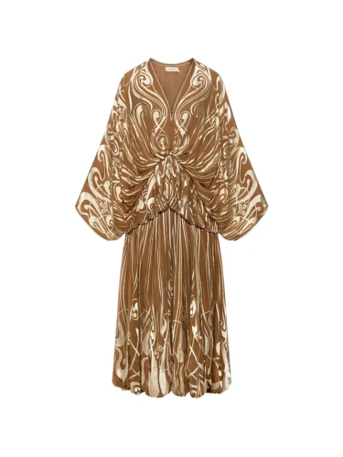 ZIMMERMANN Momentum patterned silk maxi dress