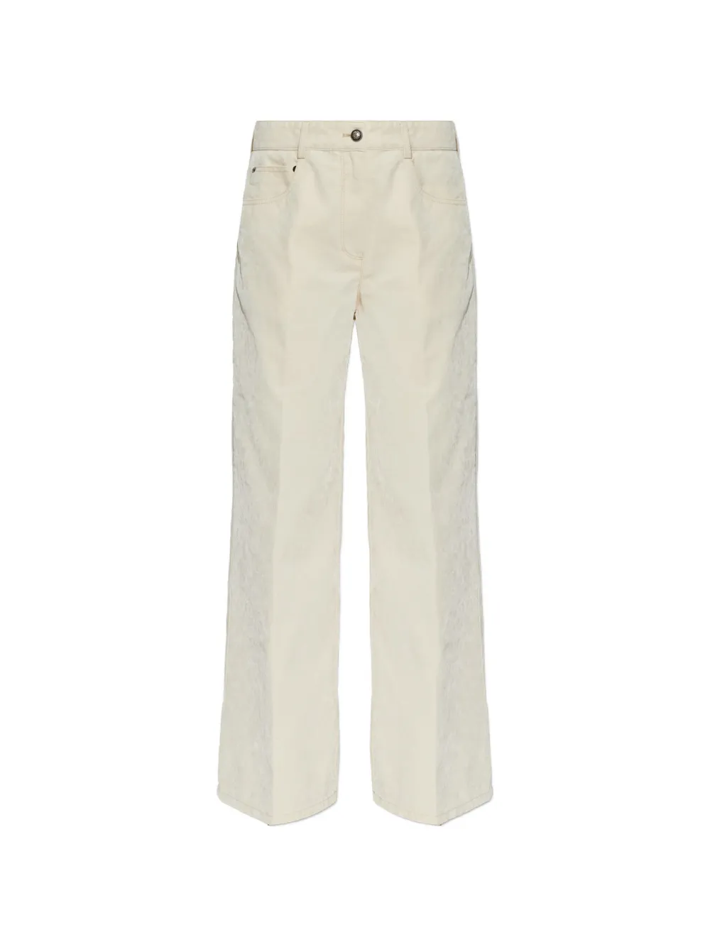 Forte Forte velvet straight-leg trousers - Toni neutri