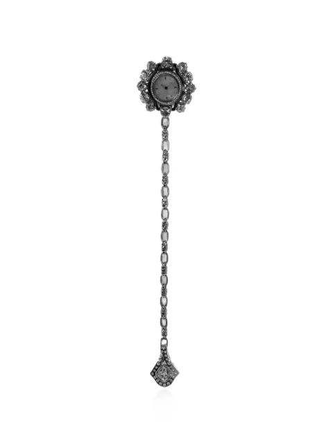 Dolce & Gabbana crystal-embellished chain-link brooch