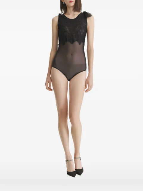 2310 STUDIO lace-panelled bodysuit