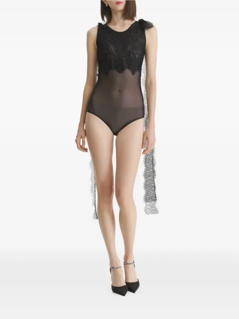 2310 STUDIO lace-panelled bodysuit