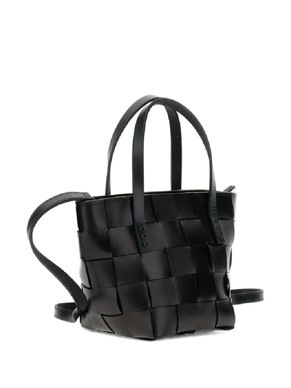DRAGON DIFFUSION Japan handgeweven mini-shopper Zwart