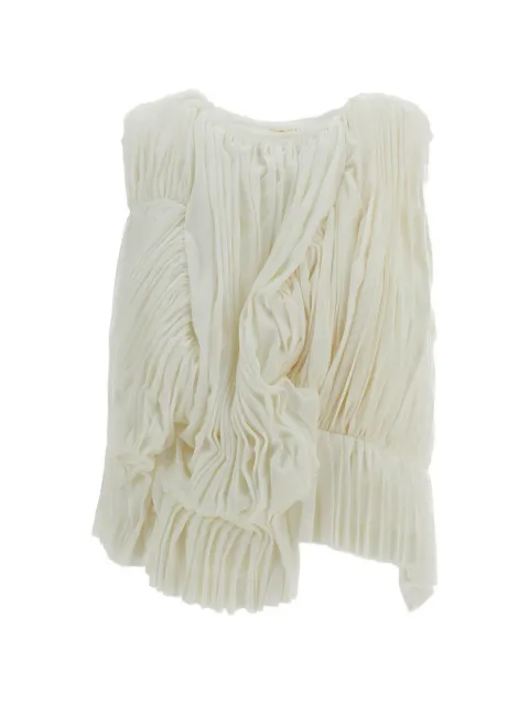 Comme Des Garçons pleated draped top