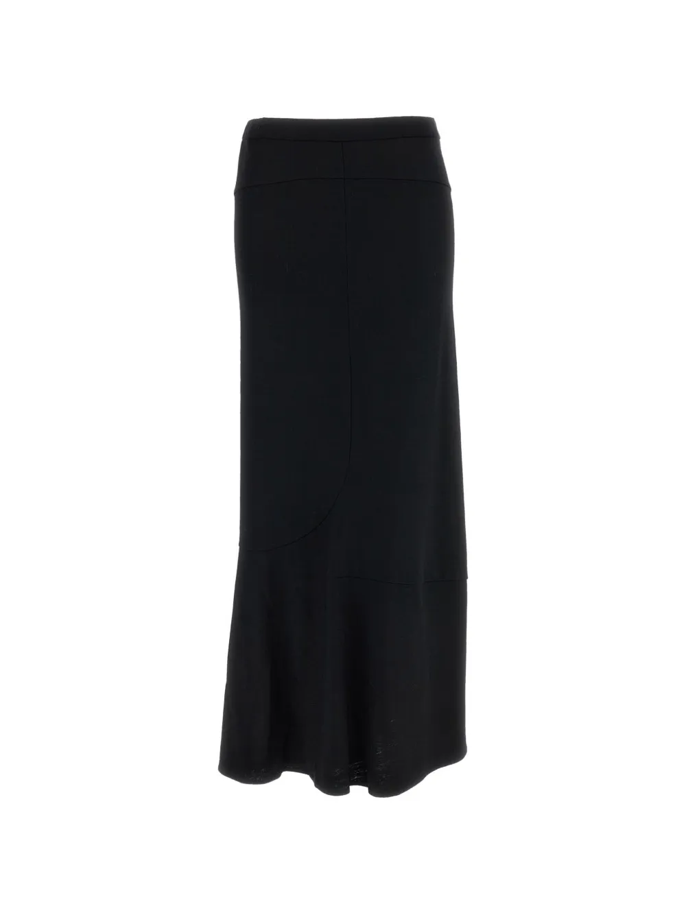 Junya Watanabe panelled asymmetric midi skirt Zwart