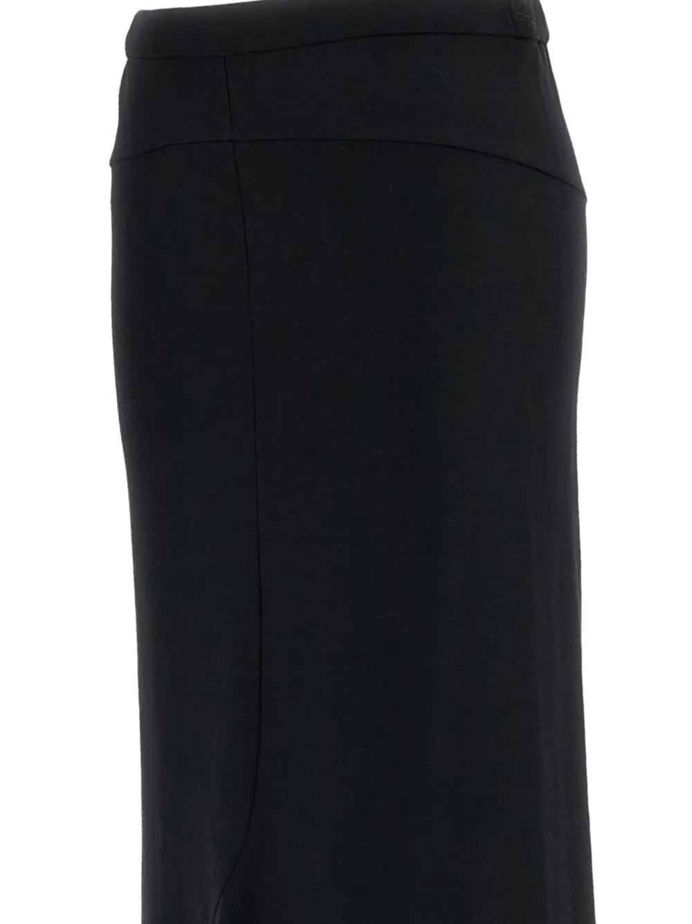 Junya Watanabe panelled asymmetric midi skirt Zwart