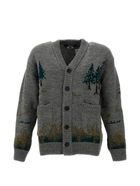 Junya Watanabe MAN intarsia-knit cardigan