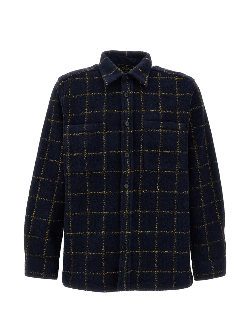 Portuguese Flannel Vega check-pattern button-up jacket - Blu
