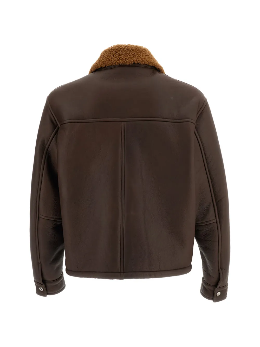 Emmeti shearling-collar leather jacket Bruin